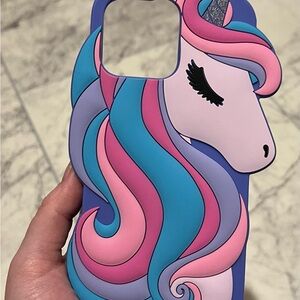 Colorful Unicorn iPhone 14 Plus Case